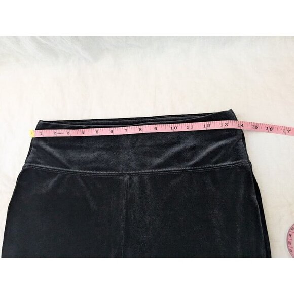 INC International Concepts black velvety leggings high rise women's sz medium K6 - Picture 7 of 7